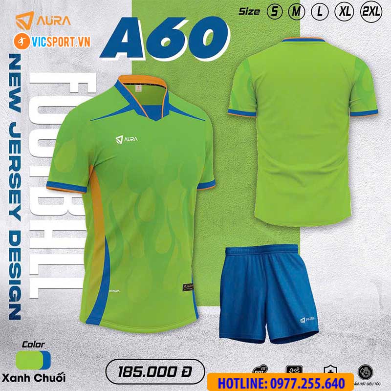 Áo đá banh không logo Aura A60 - Hình ảnh 7