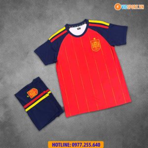 Áo đá banh đội tuyển Tây Ban Nha WC 2026 vải thun lạnh