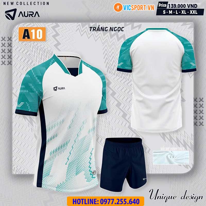 Áo đá banh không logo Aura A10 - Hình ảnh 16