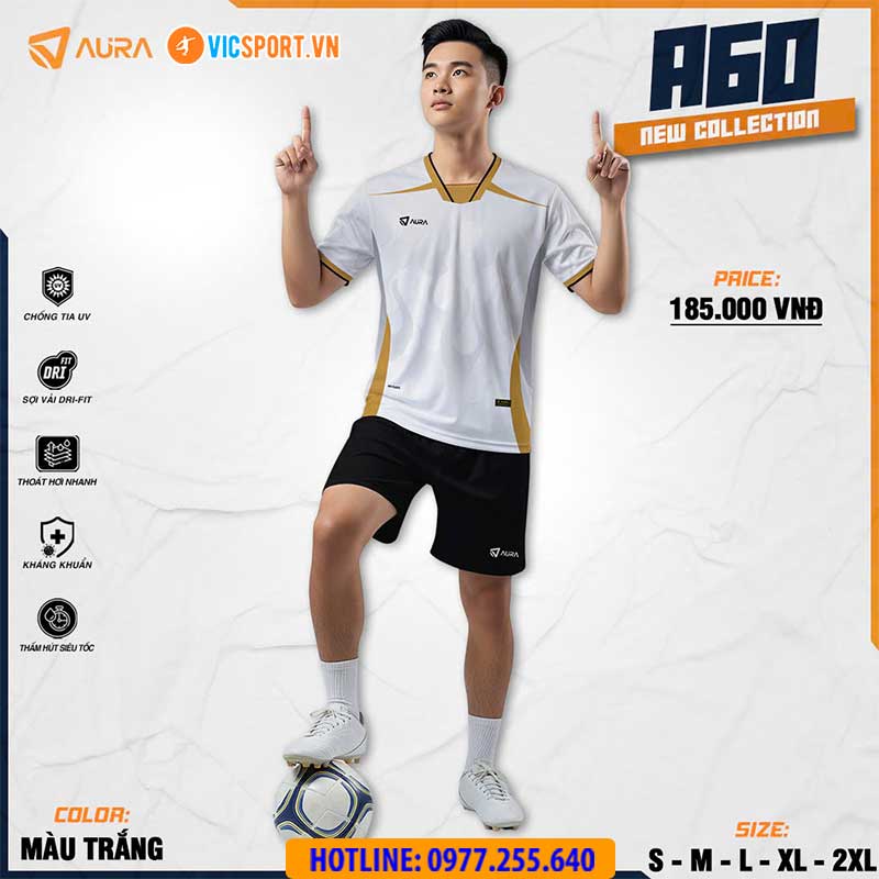Áo đá banh không logo Aura A60 - Hình ảnh 13