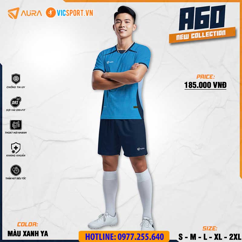Áo đá banh không logo Aura A60 - Hình ảnh 9