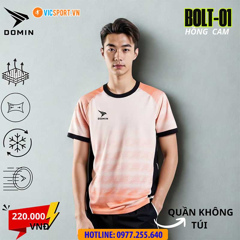 Áo đá banh không logo Domin Bolt 01 - Hình ảnh 8