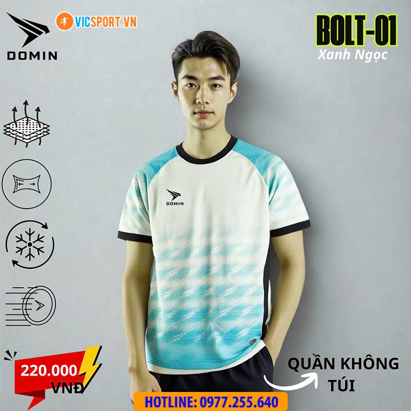 Áo đá banh không logo Domin Bolt 01 - Hình ảnh 11
