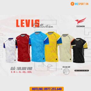Áo đá banh không logo Domin Levis