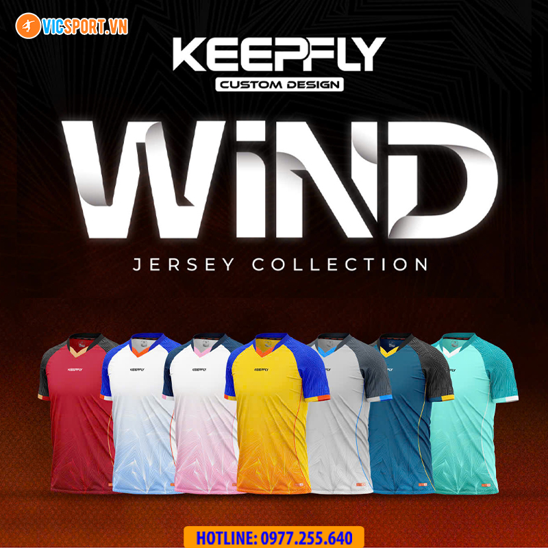 Áo đá banh không logo KeepFly Wind - Hình ảnh 2