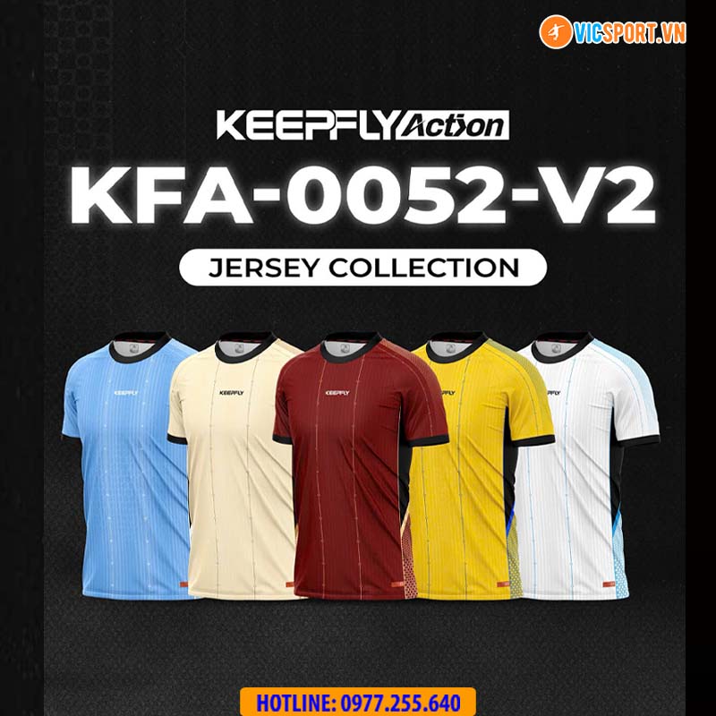 Áo đá banh thiết kế Keepfly KFA 0052