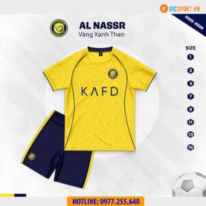Áo đá banh trẻ em Clb Al Nassr mùa giải 2025-2026