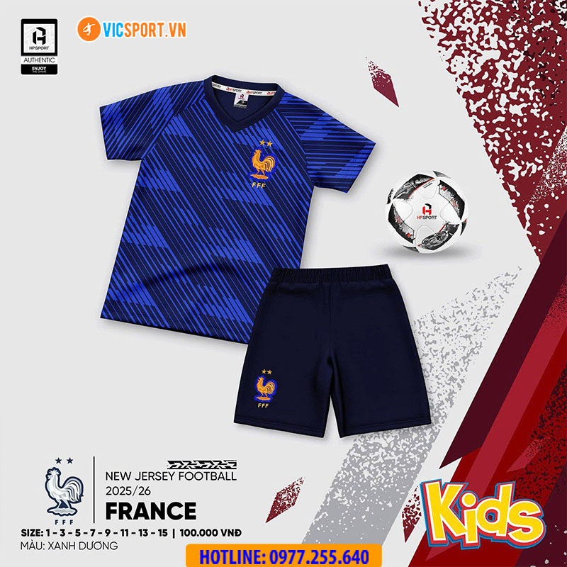Áo bóng đá trẻ em đội tuyển Pháp WC 2026 - Hình ảnh 7