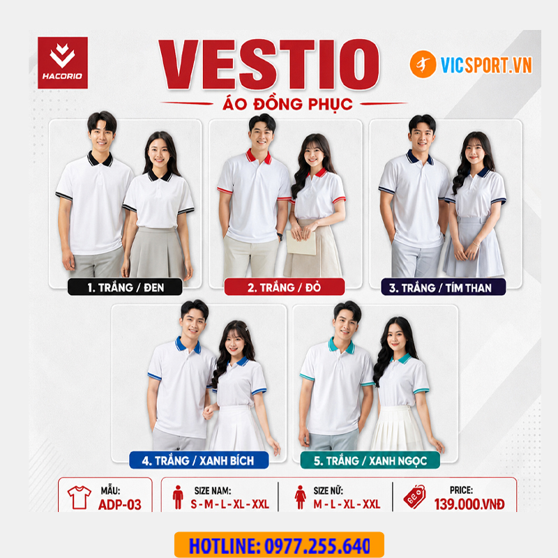 Áo đồng phục Hacorio Vestio nam nữ