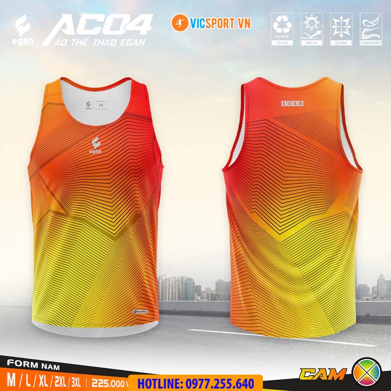 Áo thể thao 3 lỗ Egan AC04 - Hình ảnh 5