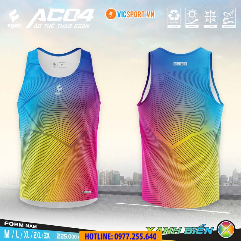 Áo thể thao 3 lỗ Egan AC04 - Hình ảnh 3