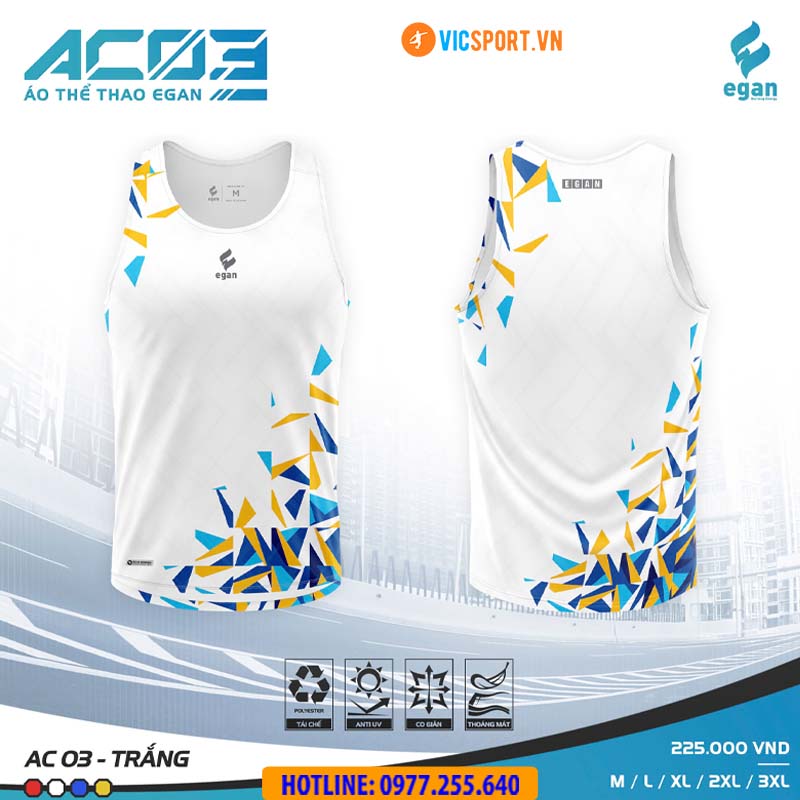Áo thể thao 3 lỗ Egan AC03 - Hình ảnh 25