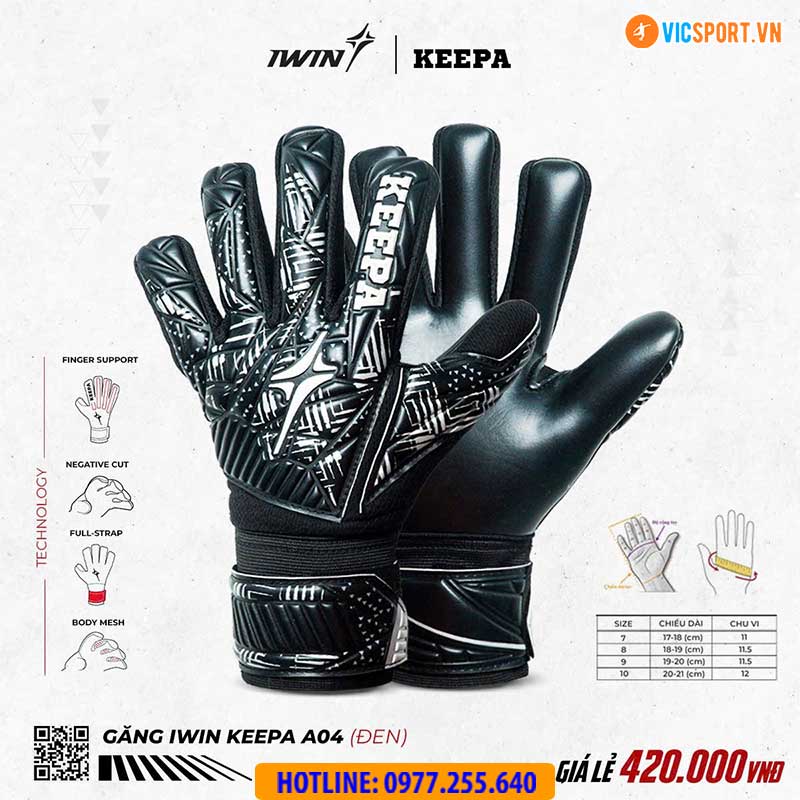 Găng tay thủ môn iWin Keepa A04 - Hình ảnh 10