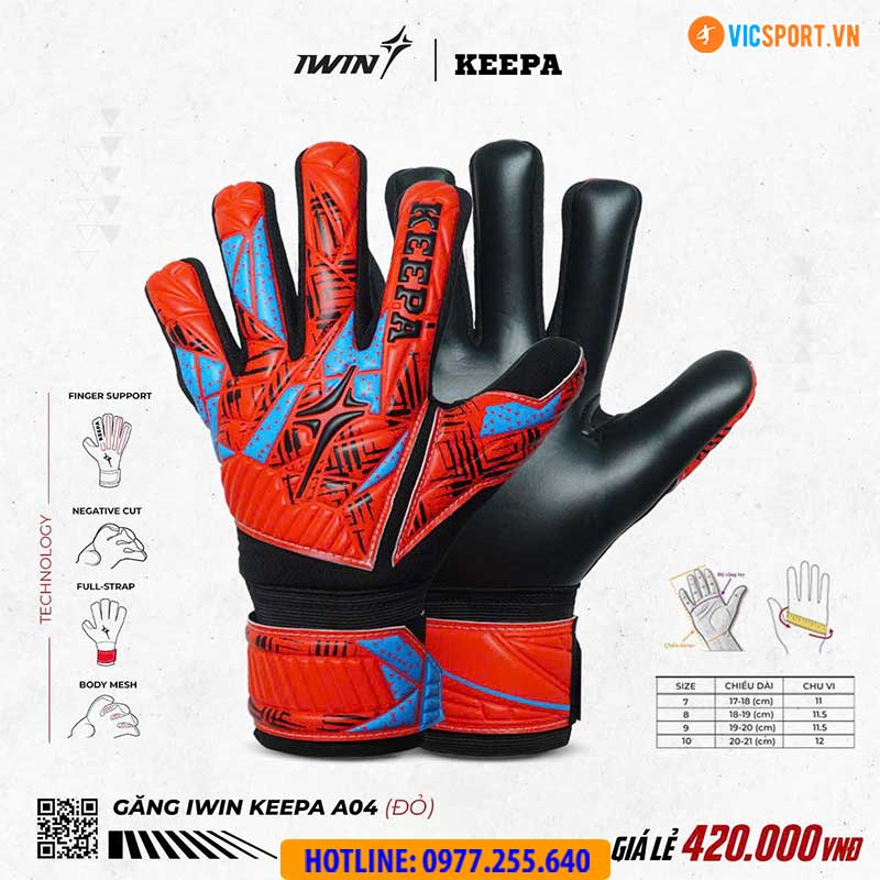 Găng tay thủ môn iWin Keepa A04 - Hình ảnh 11