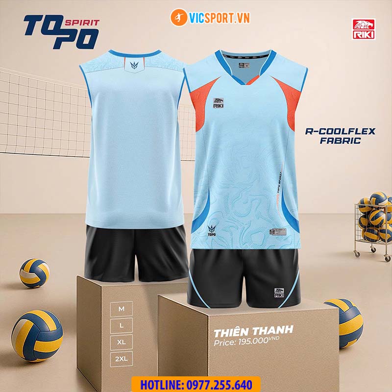 Quần áo bóng chuyền sát nách Riki Topo Spirit cho nam và nữ - Hình ảnh 11