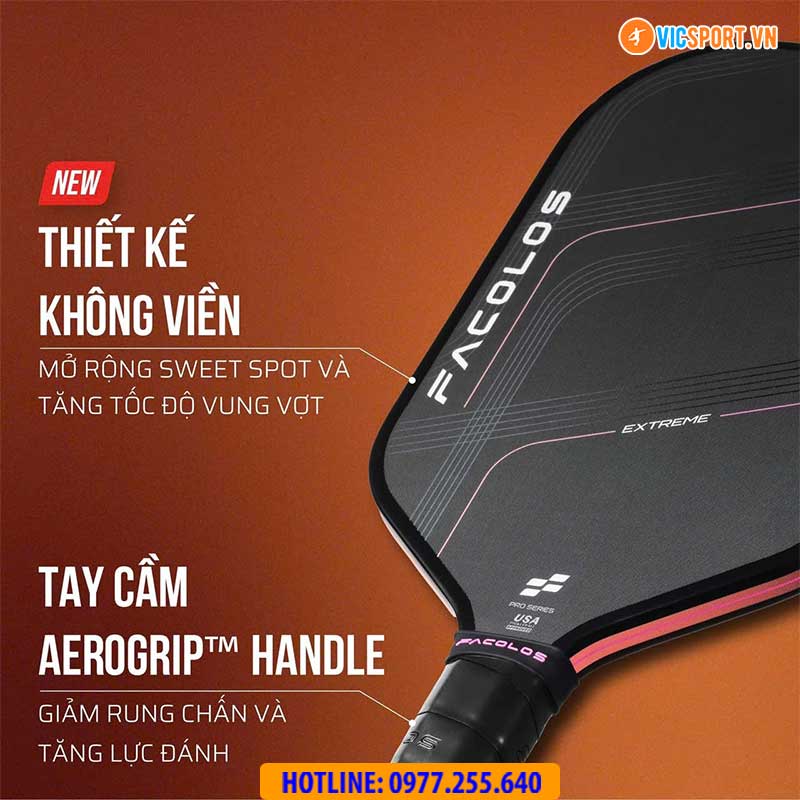 Vợt pickleball Facolos Hybrid 2.0 - Hình ảnh 20