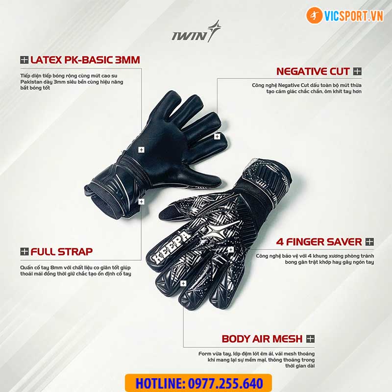 Găng tay thủ môn iWin Keepa A04 - Hình ảnh 14