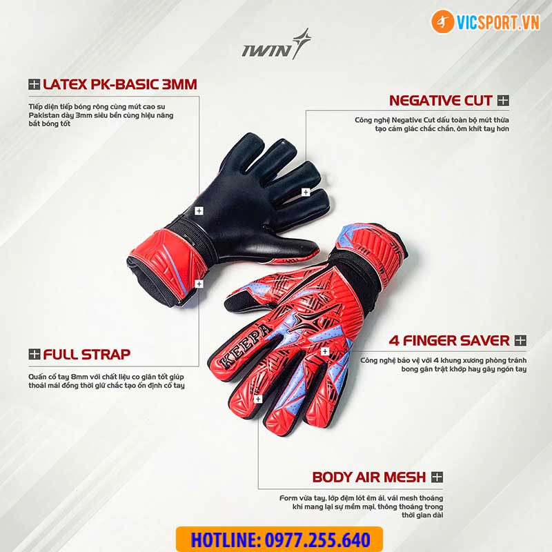 Găng tay thủ môn iWin Keepa A04 - Hình ảnh 16