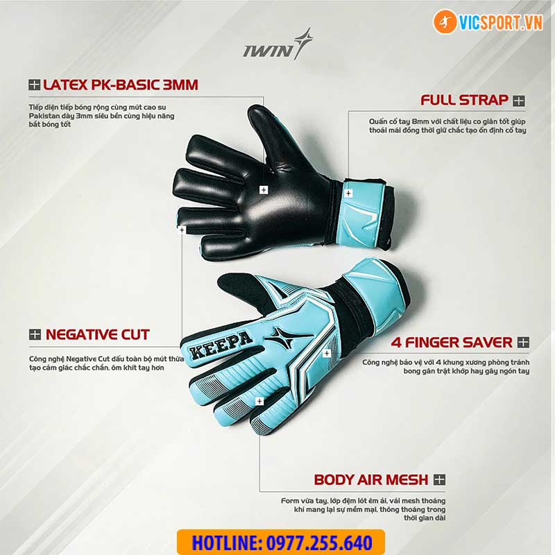 Găng tay thủ môn iWin Keepa A05 - Hình ảnh 9