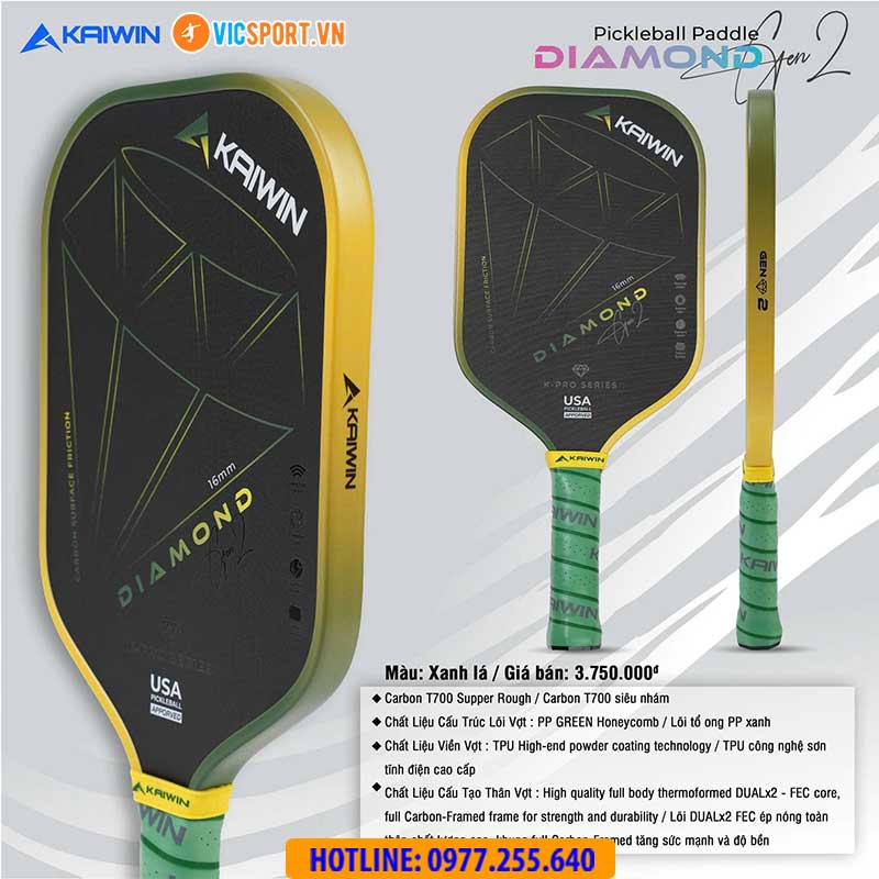 Vợt pickleball Kaiwin Diamond Gen 2 - Hình ảnh 28