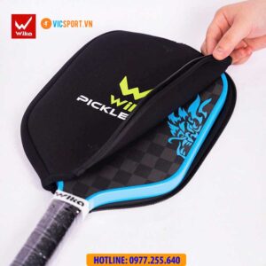 Túi bảo vệ mặt vợt Pickleball Wika màu đen