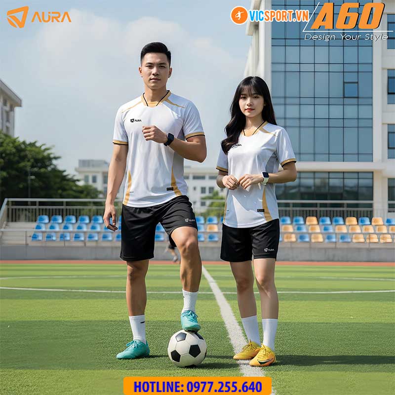 Áo đá banh không logo Aura A60 - Hình ảnh 23