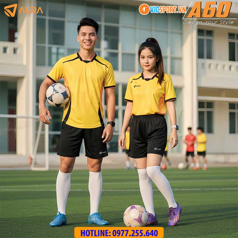 Áo đá banh không logo Aura A60 - Hình ảnh 24