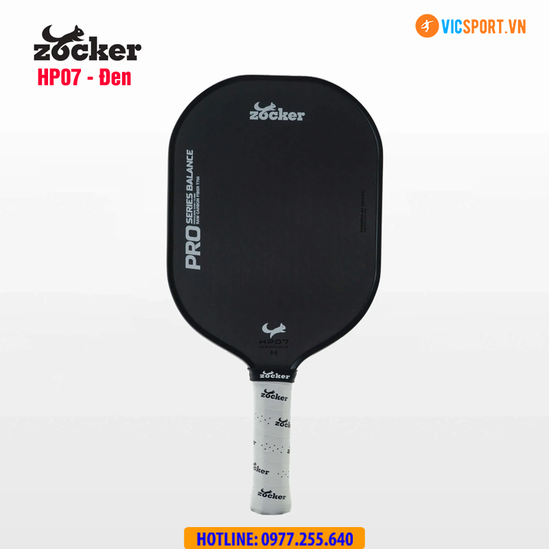 Vợt pickleball Zocker Happy HP07 Pro Series Balance 14.3mm - Hình ảnh 2
