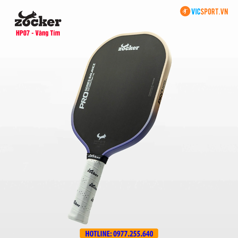 Vợt pickleball Zocker Happy HP07 Pro Series Balance 14.3mm - Hình ảnh 17