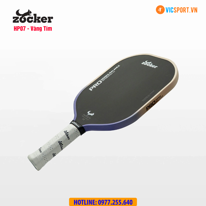 Vợt pickleball Zocker Happy HP07 Pro Series Balance 14.3mm - Hình ảnh 18