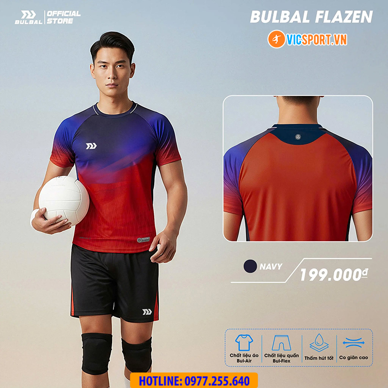 Quần áo bóng chuyền nam Bulbal Flazen - Hình ảnh 13