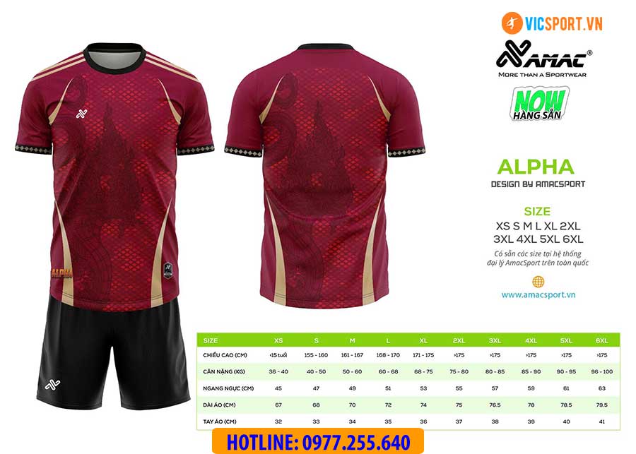 Áo đá banh thiết kế Amac Alpha - Hình ảnh 7