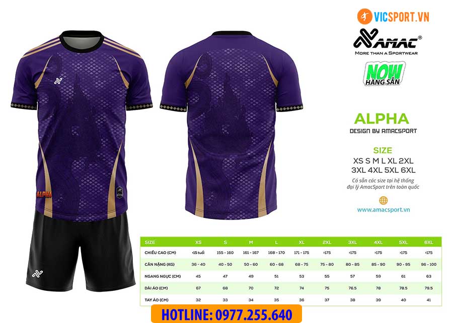 Áo đá banh thiết kế Amac Alpha - Hình ảnh 9