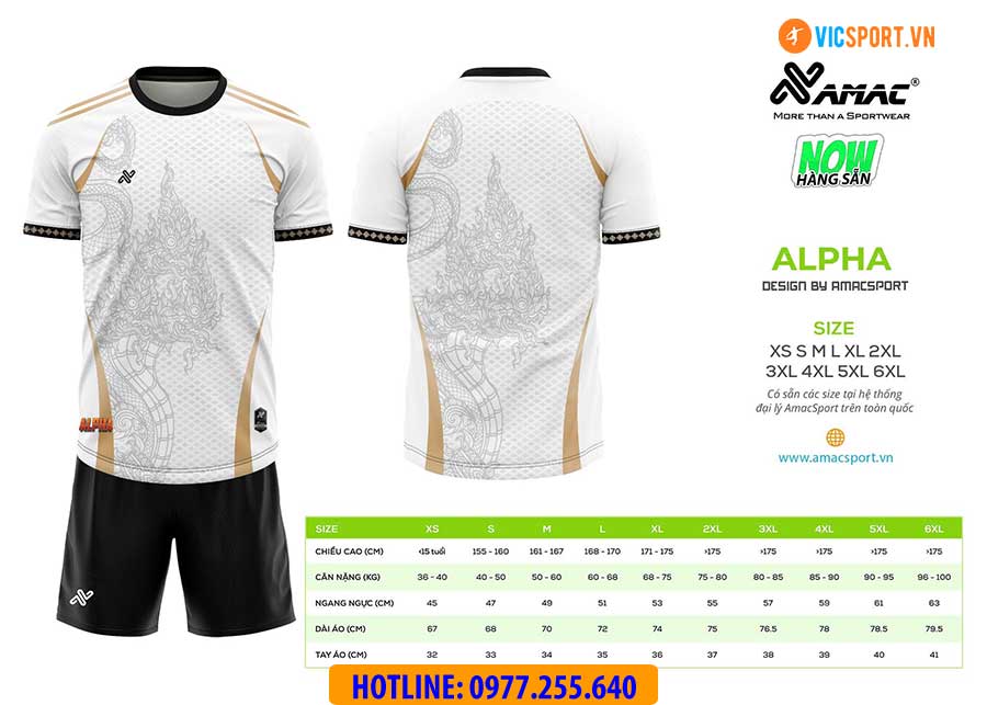 Áo đá banh thiết kế Amac Alpha - Hình ảnh 4