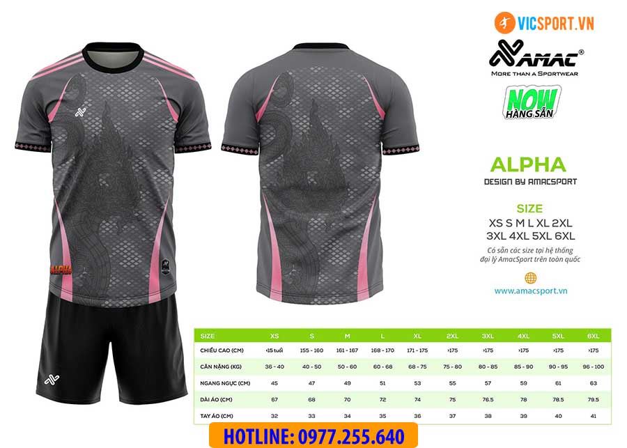 Áo đá banh thiết kế Amac Alpha - Hình ảnh 3
