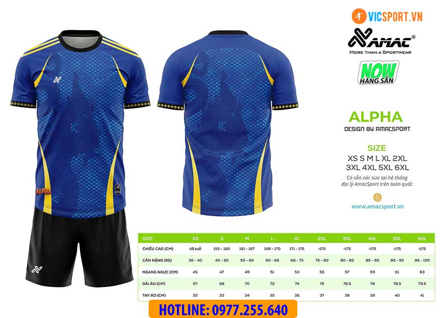 Áo đá banh thiết kế Amac Alpha - Hình ảnh 8