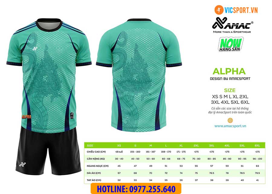 Áo đá banh thiết kế Amac Alpha - Hình ảnh 2