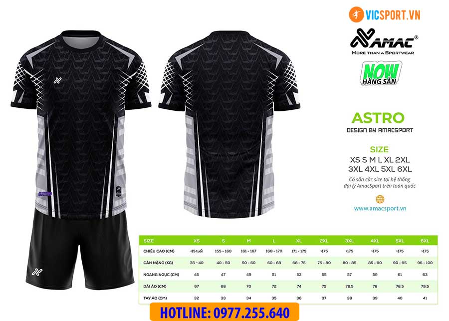 Áo đá banh thiết kế Amac Astro - Hình ảnh 8