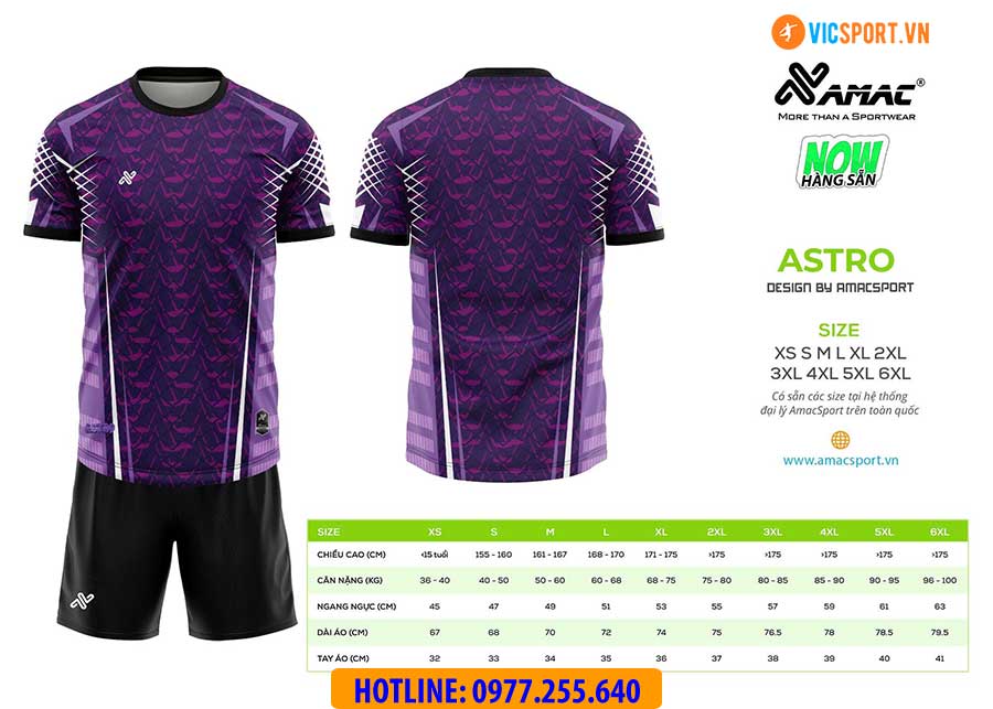 Áo đá banh thiết kế Amac Astro - Hình ảnh 3
