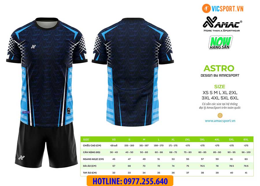 Áo đá banh thiết kế Amac Astro - Hình ảnh 6