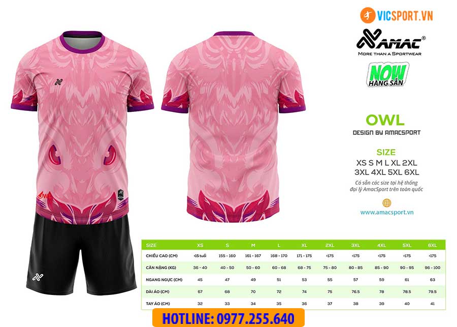 Áo đá banh thiết kế Amac Owl - Hình ảnh 5