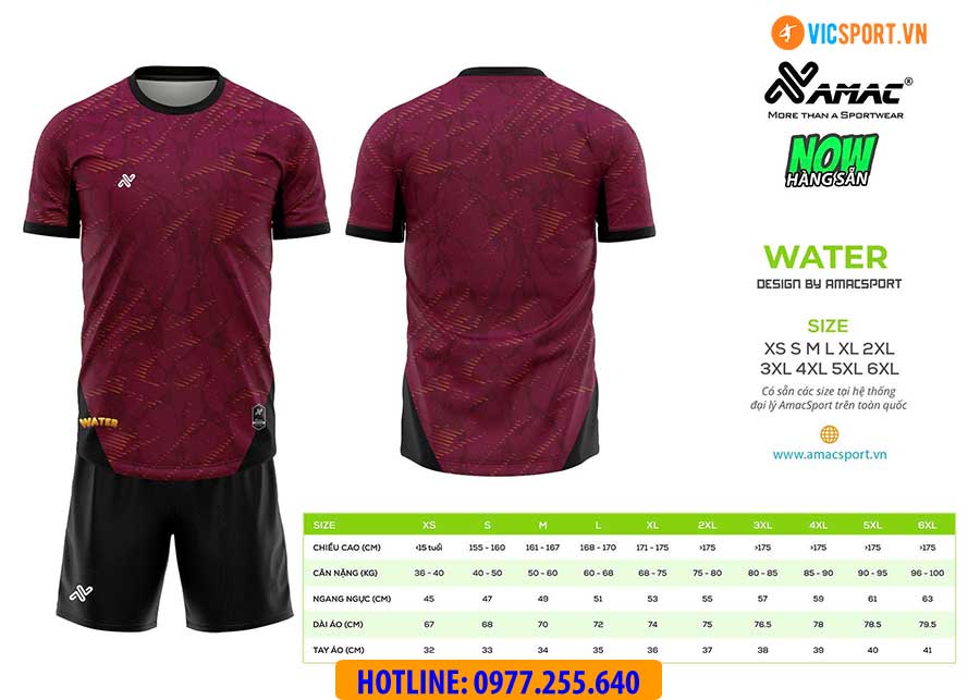 Áo đá banh thiết kế Amac Water - Hình ảnh 7
