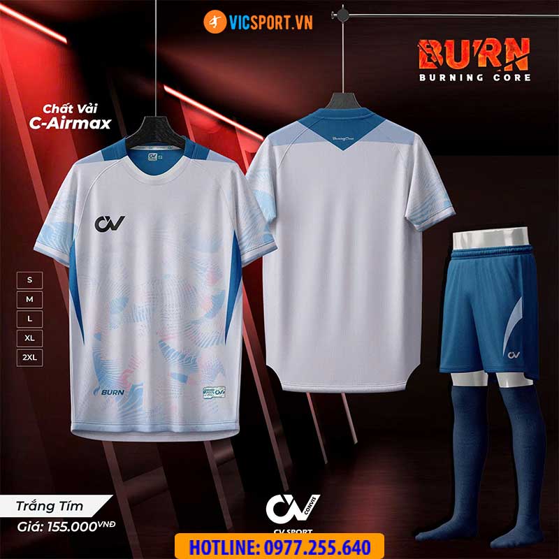 Áo đá banh không logo CV Burn - Hình ảnh 14
