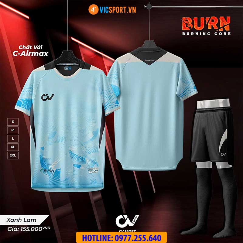 Áo đá banh không logo CV Burn - Hình ảnh 16