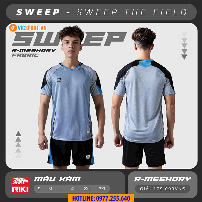 Áo đá banh không logo Riki Sweep - Hình ảnh 19