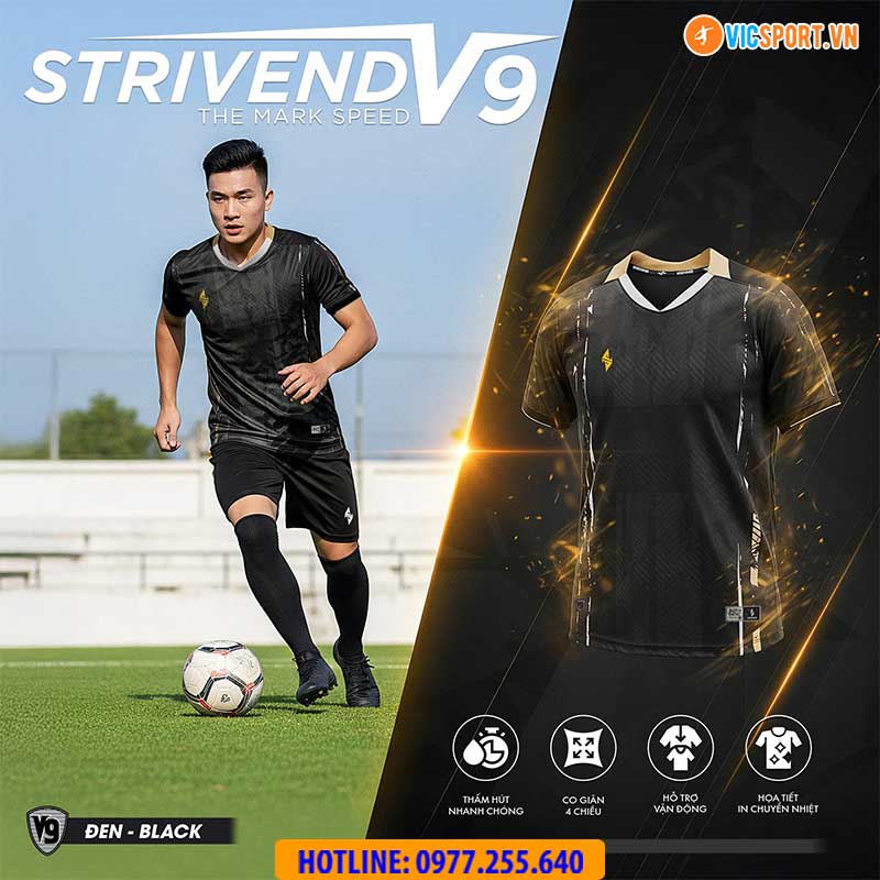 Áo đá banh không logo Strivend V9 - Hình ảnh 21