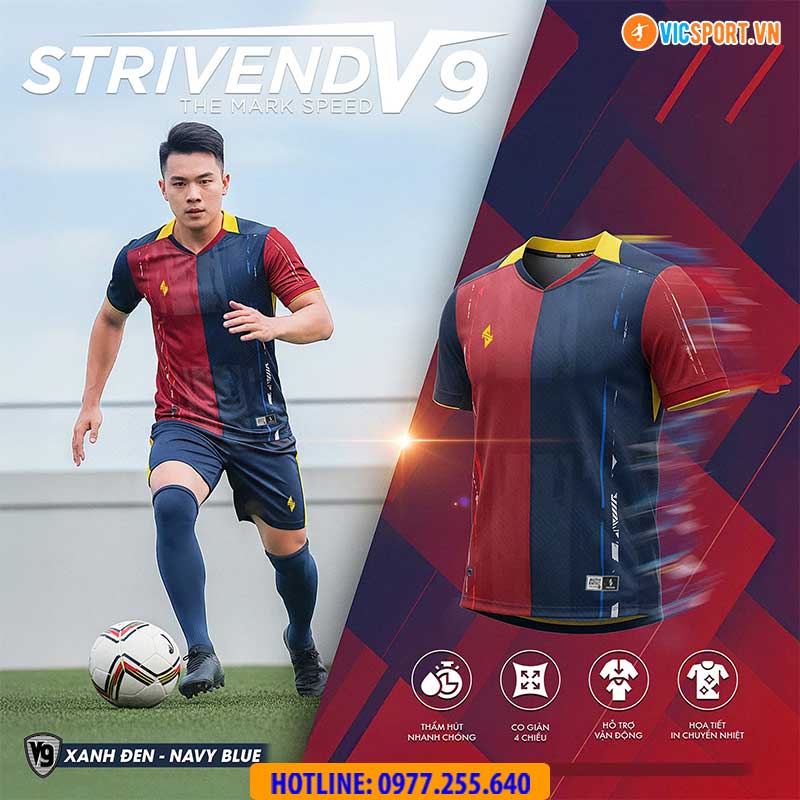 Áo đá banh không logo Strivend V9 - Hình ảnh 26