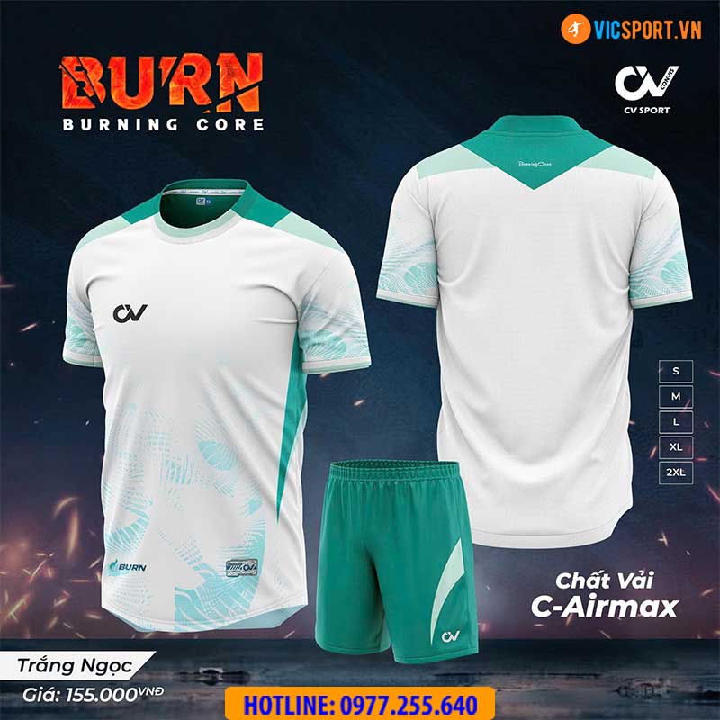 Áo đá banh không logo CV Burn - Hình ảnh 19