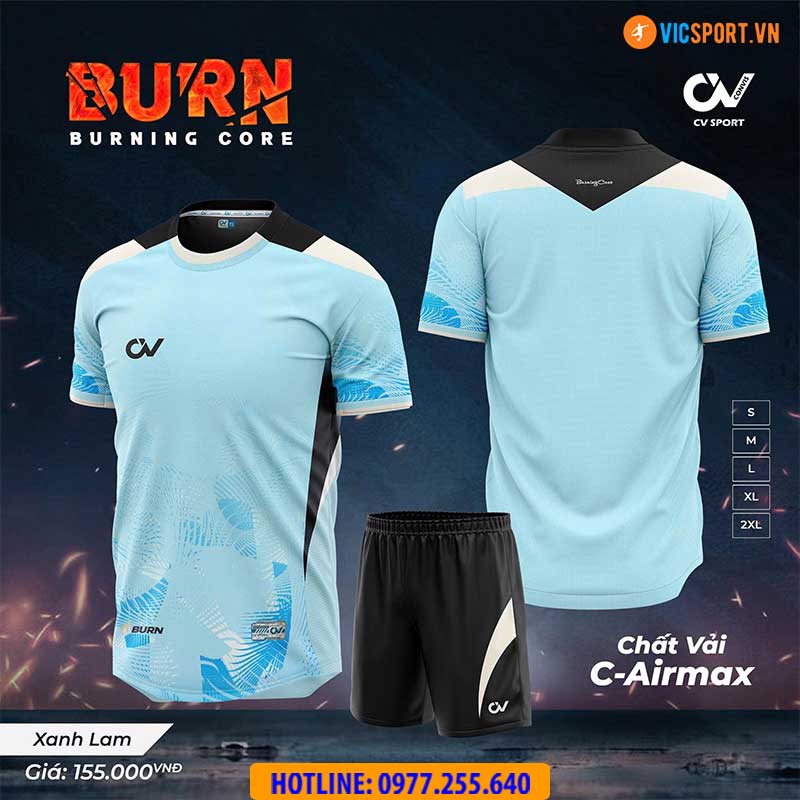 Áo đá banh không logo CV Burn - Hình ảnh 22