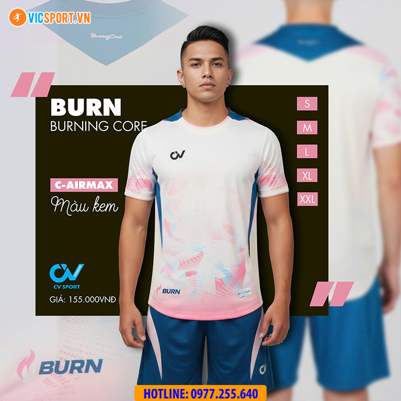 Áo đá banh không logo CV Burn - Hình ảnh 8
